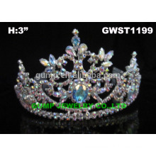 India big AB crystal pageant tiara and crown for sale